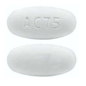 Imprint AC75 - etravirine 100 mg