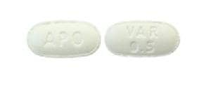 Imprint APO VAR 0.5 - varenicline 0.5 mg