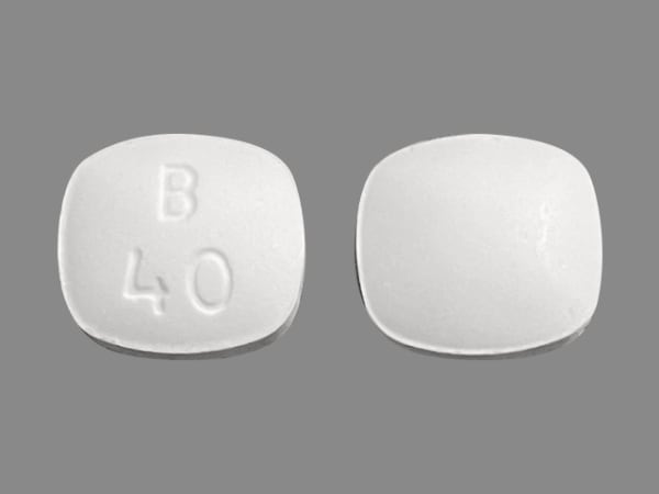 Image 1 - Imprint B 40 - pravastatin 40 mg
