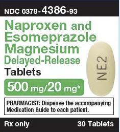 Imprint NE2 - esomeprazole/naproxen 20 mg / 500 mg