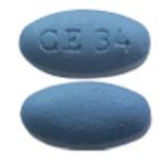 Image 1 - Imprint CE 34 - methenamine 500 mg