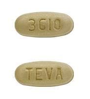 Imprint TEVA 3610 - pirfenidone 267 mg