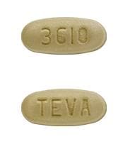 Image 1 - Imprint TEVA 3610 - pirfenidone 267 mg