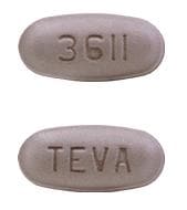 Imprint TEVA 3611 - pirfenidone 801 mg