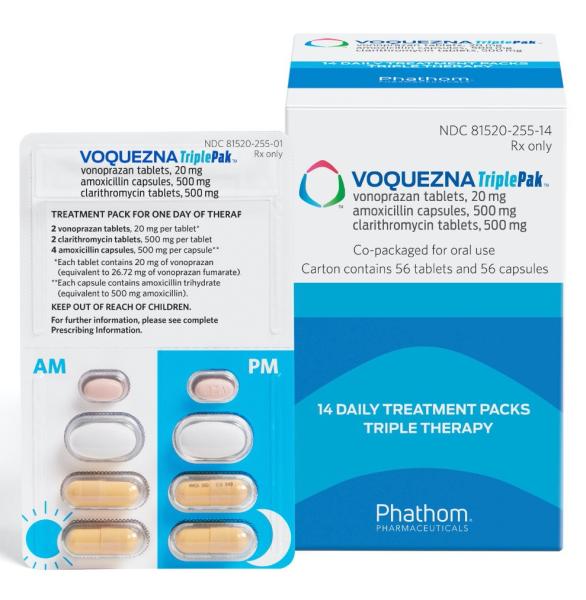 Image 1 - Imprint V20 - Voquezna Triple Pak vonoprazan 20 mg