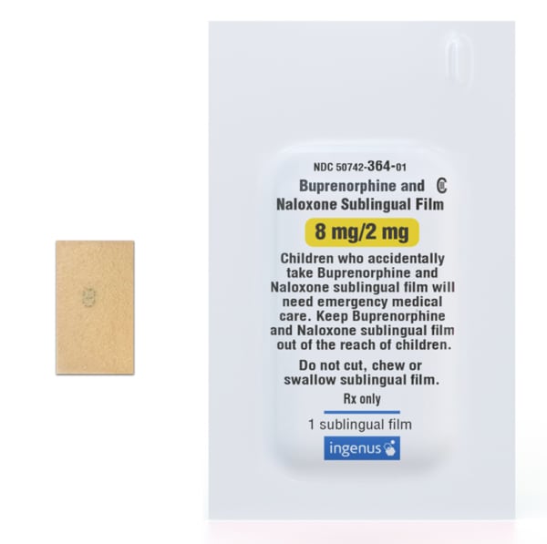 8 - Buprenorphine Hydrochloride and Naloxone Hydrochloride Sublingual Film