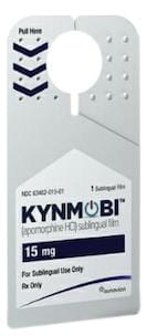 Imprint 15 - Kynmobi 15 mg sublingual film