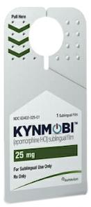 Imprint 25 - Kynmobi 25 mg sublingual film