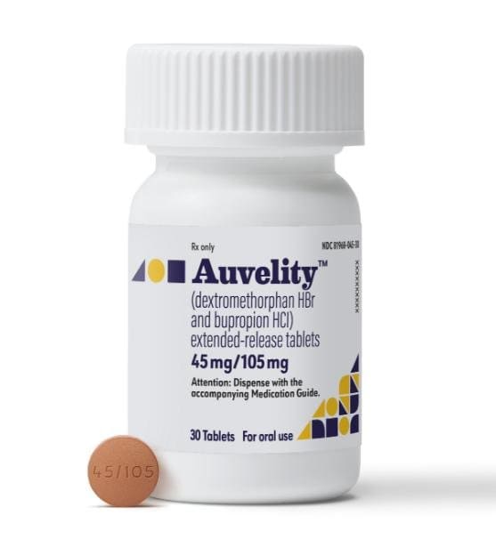 Imprint 45/105 - Auvelity bupropion hydrochloride 105 mg / dextromethorphan hydrobromide 45 mg