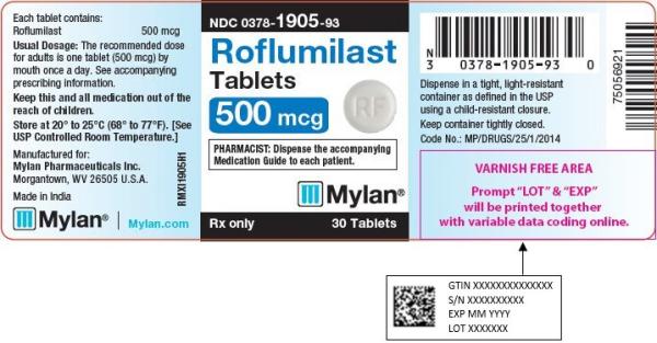 Imprint M RF - roflumilast 500 mcg