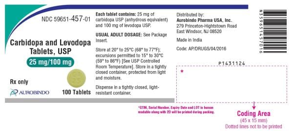 CA 25 LT 100 - Carbidopa and Levodopa