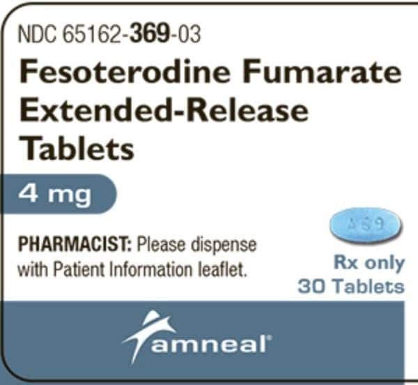 Imprint A 69 - fesoterodine 4 mg