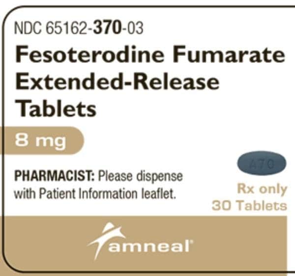 Imprint A 70 - fesoterodine 8 mg