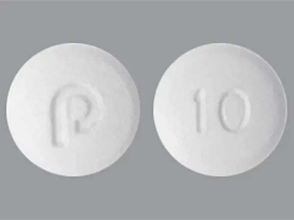 Imprint P 10 - Accolate 10 mg