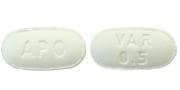 Imprint APO VAR 0.5 - varenicline 0.5 mg