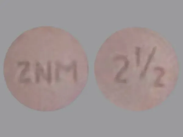 Image 1 - Imprint ZNM 2½ - metolazone 2.5 mg