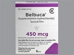 Imprint E4 - Belbuca 450 mcg buccal film