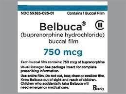 Imprint E7 - Belbuca 750 mcg buccal film