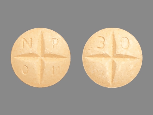 Image 1 - Imprint N P  0 11 3 0 - amphetamine/dextroamphetamine 30 mg