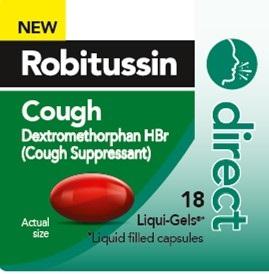 Image 1 - Imprint R - Robitussin Direct Cough dextromethorphan hydrobromide 15 mg