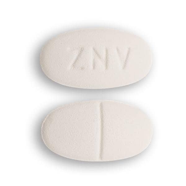 Pill Finder ZNV White Elliptical / Oval