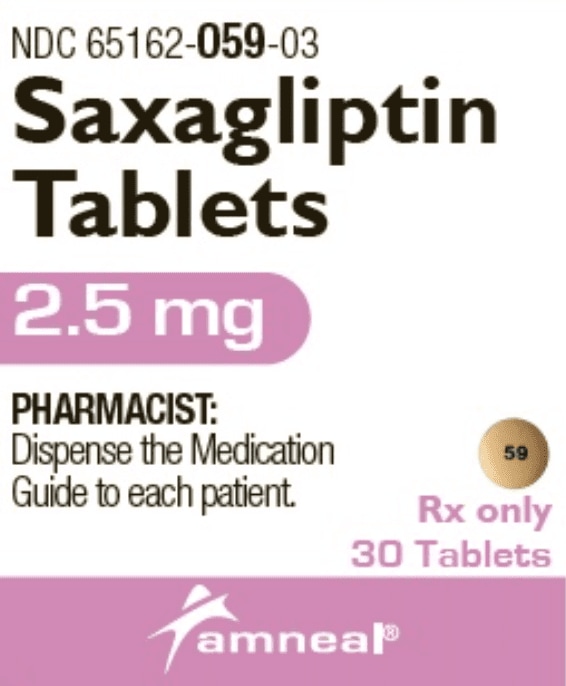 Imprint 59 - saxagliptin 2.5 mg