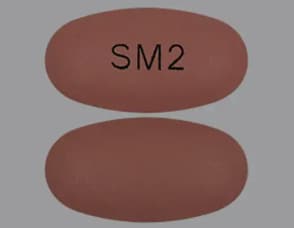 Imprint SM2 - metformin/saxagliptin 5 mg / 1000 mg