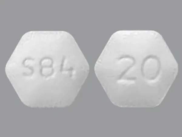 Image 1 - Imprint S84 20 - lisdexamfetamine 20 mg