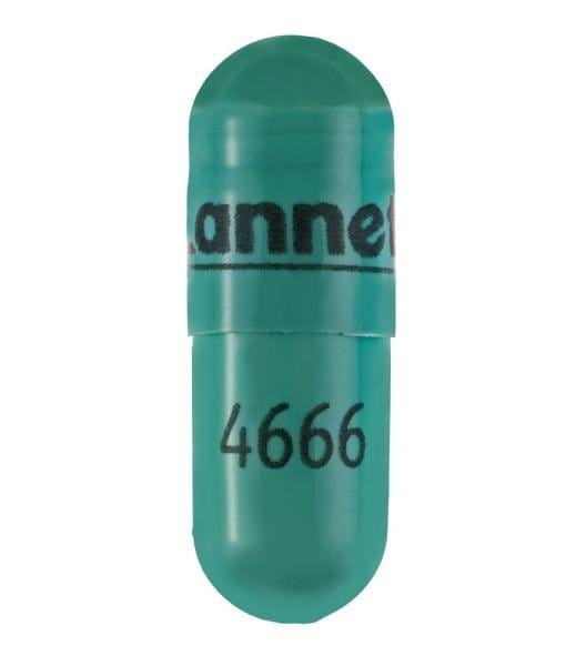 Image 1 - Imprint Lannett 4666 - lisdexamfetamine 60 mg