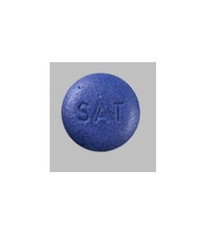 Image 1 - Imprint SAT 109 - Uribel Tabs benzoic acid 9 mg / hyoscyamine sulfate 0.12 mg / methenamine 81.6 mg / methylene blue 10.8 mg / phenyl salicylate 36.2 mg