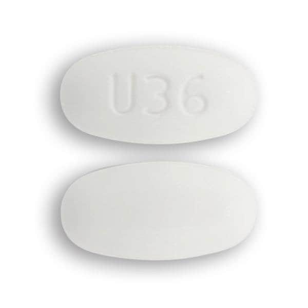 Imprint U36 - deflazacort 36 mg