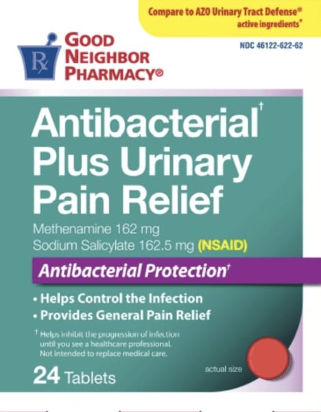 Image 1 - Imprint PH061 - methenamine/sodium salicylate methenamine 162 mg / sodium salicylate 162.5 mg