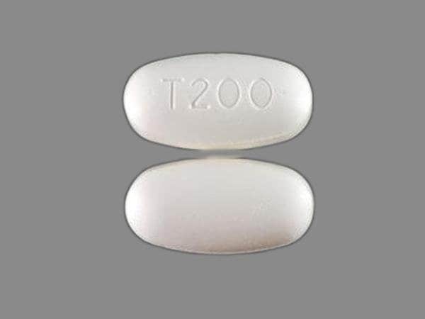 Imprint T200 - etravirine 200 mg