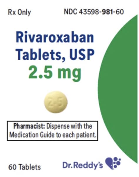 Imprint 2.5 - rivaroxaban 2.5 mg