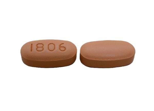 Imprint 1806 - metformin/sitagliptin 100 mg / 1000 mg