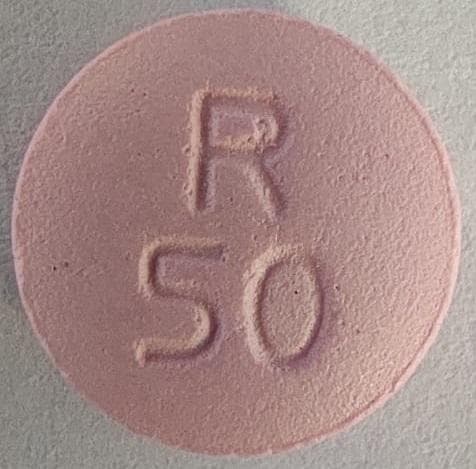 Image 1 - Imprint R 50 - metoprolol 50 mg
