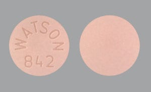 Imprint WATSON 842 - bisoprolol/hydrochlorothiazide 5 mg / 6.25 mg