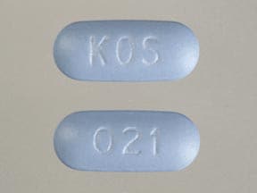 Imprint 021 KOS - Simcor 500 mg / 20 mg