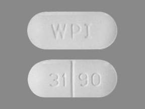 Imprint WPI 31 90 - metaxalone 800 mg