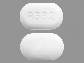 Includes images and details for pill imprint A332 including shape, color, s...