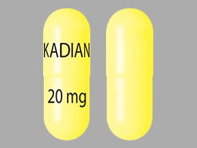 Imprint KADIAN 20 mg - Kadian 20 mg