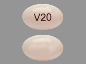 Imprint V20 - Myorisan 20 mg