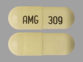 Imprint AMG 309 - penicillamine 250 mg