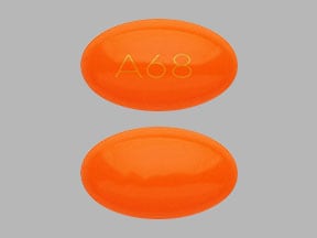 Imprint A68 - isotretinoin 40 mg