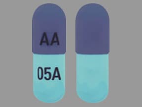 Image 1 - Imprint AA 05A - metyrosine 250 mg