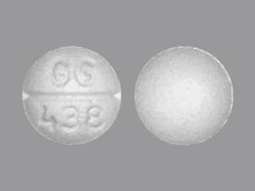 Imprint GG 438 - pindolol 5 MG