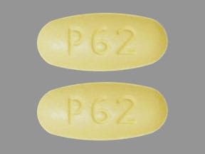 Imprint P62 P62 - ezetimibe/simvastatin 10 mg / 20 mg