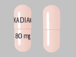 Imprint KADIAN 80 mg - Kadian 80 mg