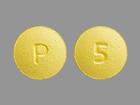 Imprint P 5 - prasugrel 5 mg