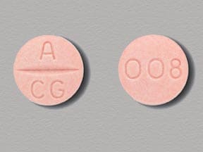 Imprint A CG 008 - Atacand 8 mg